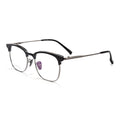Beesfen BW1110V Formal Plate Browline Frame Ultra-Light Pure Titanium Accordion Temple Frame Wholesale Fashionable Commute