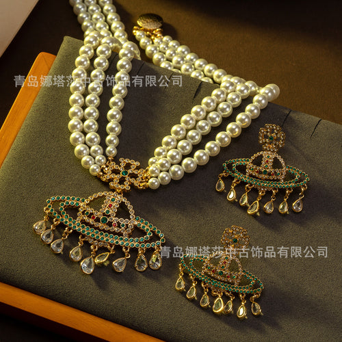 Vintage Accessory Height Stock Bohemian Breeze Line Star Jewelry Set Multi-Layer Necklace Fashionable Personality Niche Accessory