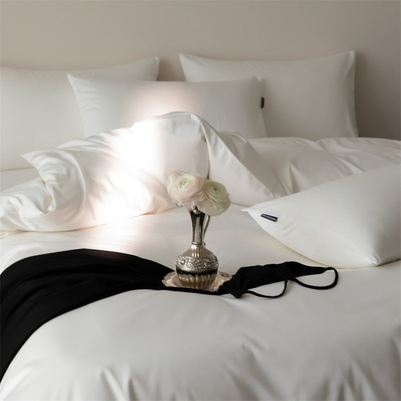 Water Cloud Light Blue Cotton 4-Piece Bedding Set - view 3
