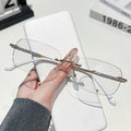 Smart Capable Change Focus Rimless Anti-Blue-Light Reading Women Fashionable Glasses Frame Outdoor Photochromic UV-Protection Glasses