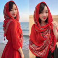 Women's Summer Ethnic Retro Frog Button Sun-Protection Shawl 2026 - As Pictured