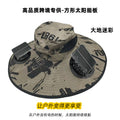 solar fan hat square outdoor camouflage big brim hat uv protection sunshade mountaineering hat