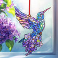 Hot selling beautiful bird acrylic living room courtyard pendant holiday scene decoration pendant gift