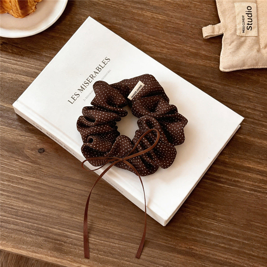 French Polka Dot Bow Scrunchie - view 7