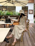 High-End V-Neck Embroidered Sleeveless A-Line Short Dress