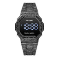 Item Time Men Digital Watch Export New Simple Digital Display Formal Watch Full Diamond Waterproof Watch Men Premium