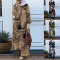 Fashion Long Sleeve Printed Shirt + Pants 2-Piece Set