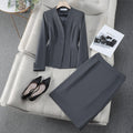 Professional Formal Blazer + Skirt Set