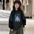 Girls' Striped Hoodie & Cargo Pants Set - Cool Casual