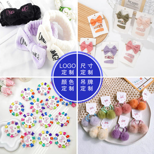 Gem Li Future Print Sample-Based Headband Hair Clip Hair Tie Hair String Custom Hair Accessory Adult Infants Kids Head With