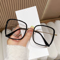 Influencer Big Frame Bare Face Women Slender Plano Korean Anti-Blue-Light Photochromic Glasses Street Snap Trendy ins Glasses Frame