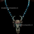 Vintage Breeze Earrings Vintage Fashionable Luxury Head Fringe Jewelry Set Heavy-Duty Full Diamond Earrings Necklace