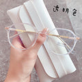 New Fashionable Retro Blue-Light Glasses RedNote ins Student Glasses Frame Women Polygon Bare Face Plano
