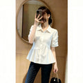 Summer Youthful Slimming Plus Size Short Sleeve Loose Shirt