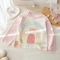 Girls' Contrast Raglan Printed T-Shirt