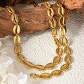 Summer Western ins Stainless Shell Chain Necklace Beach Breeze Clavicle Chain Necklace Bracelet Set Versatile