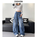 Women's Washed Curve Wide Leg Blade Jeans