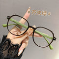 Elastic Paint Presbyopia Glasses Blue-Light Lens Bare Face Slender Ultra-Light Frame Overseas Fashionable Green Unisex Reading Glasses