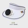adult hat with fan, women's solar fan hat, charging dual-purpose sunshade, empty top, large brim, ko
