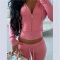 Trendy Casual Drawstring High Waist Loose Fitted Pants + Top Set