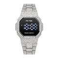 Item Time Men Digital Watch Export New Simple Digital Display Formal Watch Full Diamond Waterproof Watch Men Premium