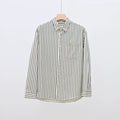 Nengmeng Japanese Striped Pocket Cotton Shirt