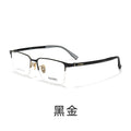 Beesfen H6001Z Formal Frame Men Big Face Ultra-Light Titanium Frame Resin Steel Leg Can Fit Prescription Glasses Cinnabar Sun