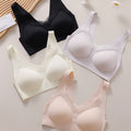 870舒适无痕薄款无钢圈美背固定杯内衣女收副乳上托提拉文胸罩