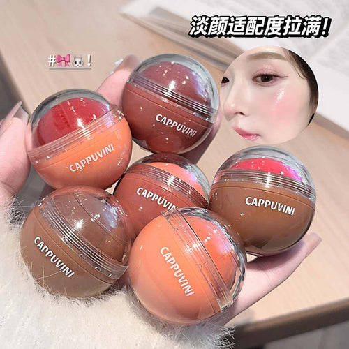 Cappuvini元气果汁腮红球 立体提亮自然红润高级显色自然服帖彩妆