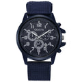 New Import Fashionable Versatile Military Watch Quartz Watch Date Nylon Band Men Elegant Fashion Watch