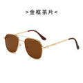 2022 New Sunglasses Export Influencer Style Personality Fashionable Glasses Men Metal Overseas Sunglasses Factory Wholesale