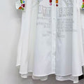 Plus Size Rhinestone Long Shirt, Niche European Design