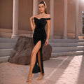 Women's Spaghetti Strap Slim Fit Waist-Cinching Bodycon Sexy Evening Gown