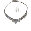 Western Rhinestone Jewelry Set Necklace Women Banquet Premium Accessory New Clavicle Chain Super Sparkle Light Luxury Accessory Trendy