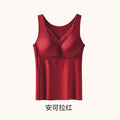 305缎面无痕锁温保暖聚拢背心款抗菌内衣女收副乳固定杯免穿文胸