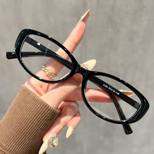 Presbyopia Glasses Fashionable Color Block Plano Retro Glasses Frame Overseas Youthful Frame Anti-Blue-Light Reading