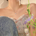 Crystal Butterfly Necklace Niche Design Detail Light Luxury Size Butterfly Clavicle Chain Mini Set Diamond Clavicle Chain N6318