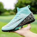 men's football shoes autumn high-top long spikes student children boys professional training amazon