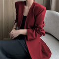 Women's Spring Korean Casual Blazer 2026 - Coffee