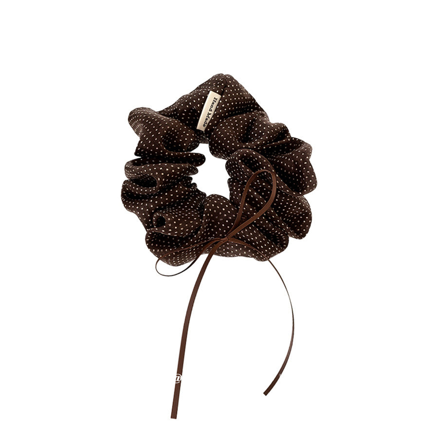 French Polka Dot Bow Scrunchie - view 5