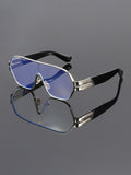 Metal Pilot Plano Glasses 2026 New Anti-Blue Trendy Fashionable Trendy Men Premium Frame Glasses