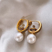 Size 16 耳扣 - Gold - White