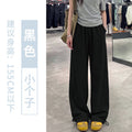 american quick-drying overalls for women 2026 summer thin loose high-waist casual wide-leg sports pa