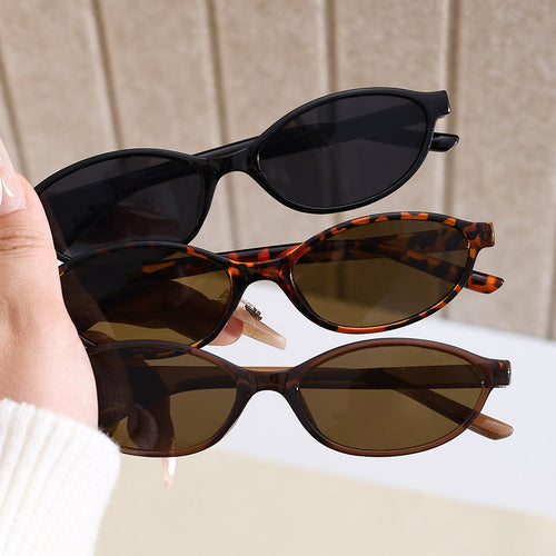 Small-Frame Oval Round Women Sunglasses Premium Western Personality Outfit Sunglasses Men Sun-Proof Retro Overseas Sunglasses
