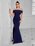 Women's Off-Shoulder Slim Fit Sexy Classic Evening Gown