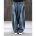 Spring Artistic Casual Plus Size Loose Lantern Harem Pants + Pants