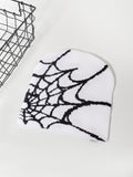 spider web y2k foreign trade knitted hat european and american hat trend winter hat jacquard special