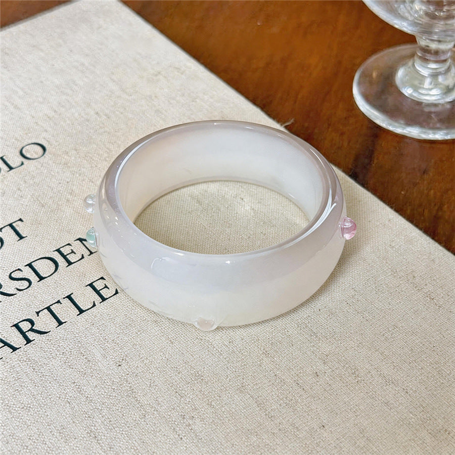 Resin Starfish Textured Bangle Bracelet - view 6