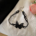 Influencer Super Fairy Clavicle Chain Minimal 3D Butterfly Necklace Niche Design Detail Bead Collar Women Neck With Trendy N6265