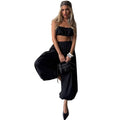 Spring-Summer Casual Relaxed Cotton Loose Wide Leg Lantern Pants